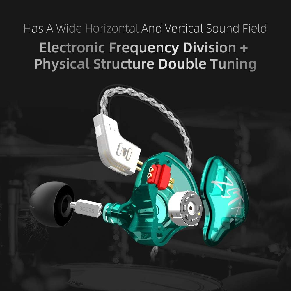 KZ ZST X Hybrid In-Ear Headphones - Purple